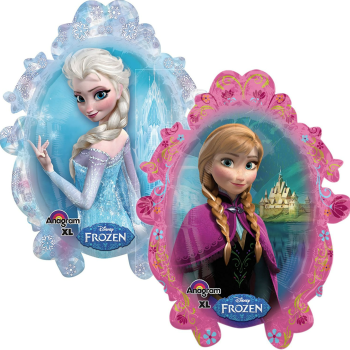 XXL Folienballon - Frozen: Elsa & Anna im Spiegel - 63cm x 78cm